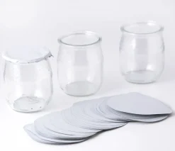 Aluminiumlock till yoghurtburk, 750-pack - 100% Chef