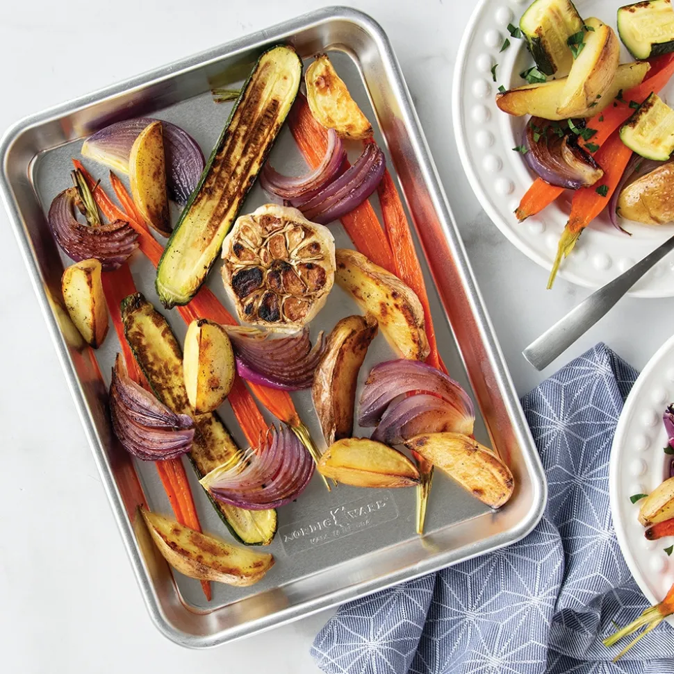 Bakplåt i aluminium, Quarter Sheet, Naturals - Nordic Ware