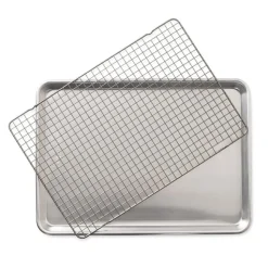 Bakplåt med ugnssäkert galler, Half Sheet, Naturals - Nordic Ware