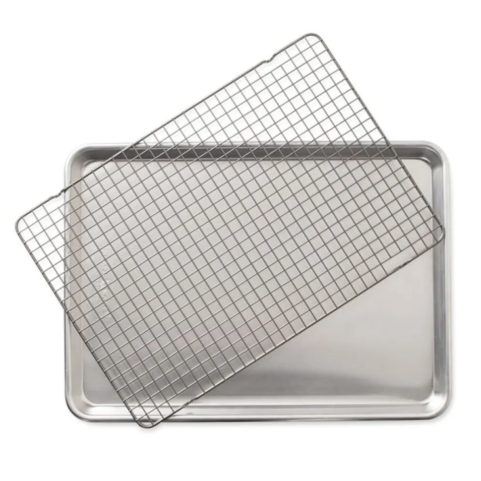Bakplåt med ugnssäkert galler, Half Sheet, Naturals - Nordic Ware