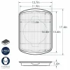 Bakplåt med ugnssäkert galler, Large, Naturals - Nordic Ware