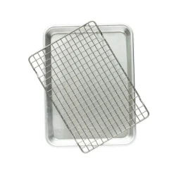 Bakplåt med ugnssäkert galler, Quarter Sheet, Naturals - Nordic Ware