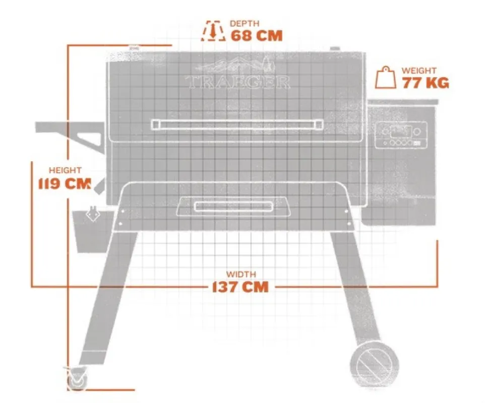 BBQ Smoker Pelletsgrill, Ironwood D2 - Traeger