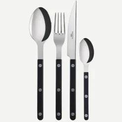 Bestickset, 24 delar, Bistrot, Black - Sabre Paris