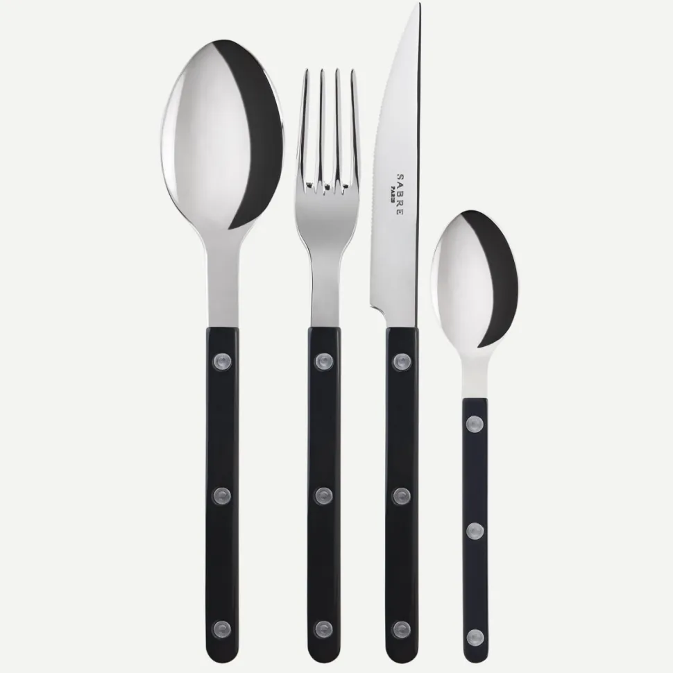Bestickset, 4 delar, Bistrot, Black - Sabre Paris