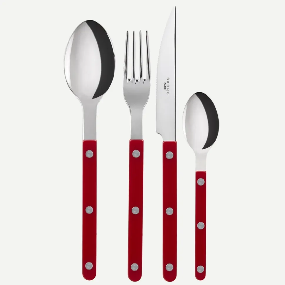 Bestickset, 24 delar, Bistrot, Burgundy - Sabre Paris