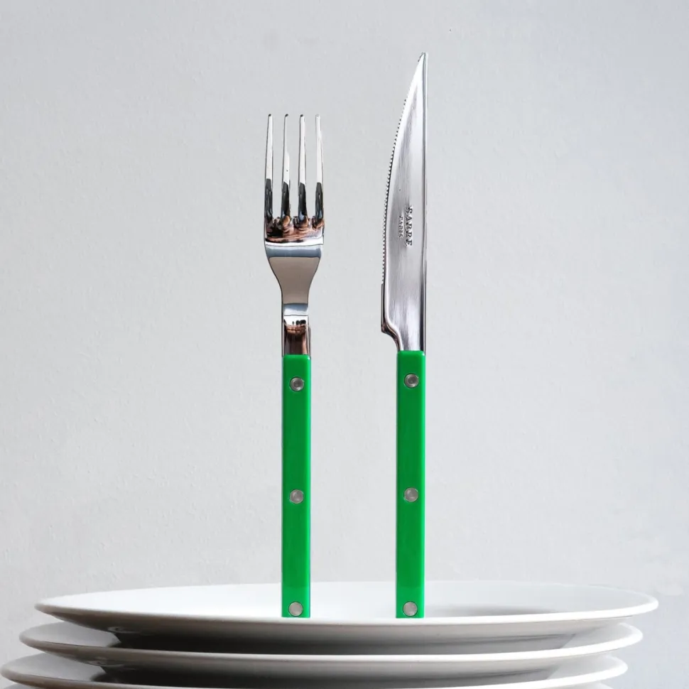 Bestickset, 24 delar, Bistrot, Garden green - Sabre Paris