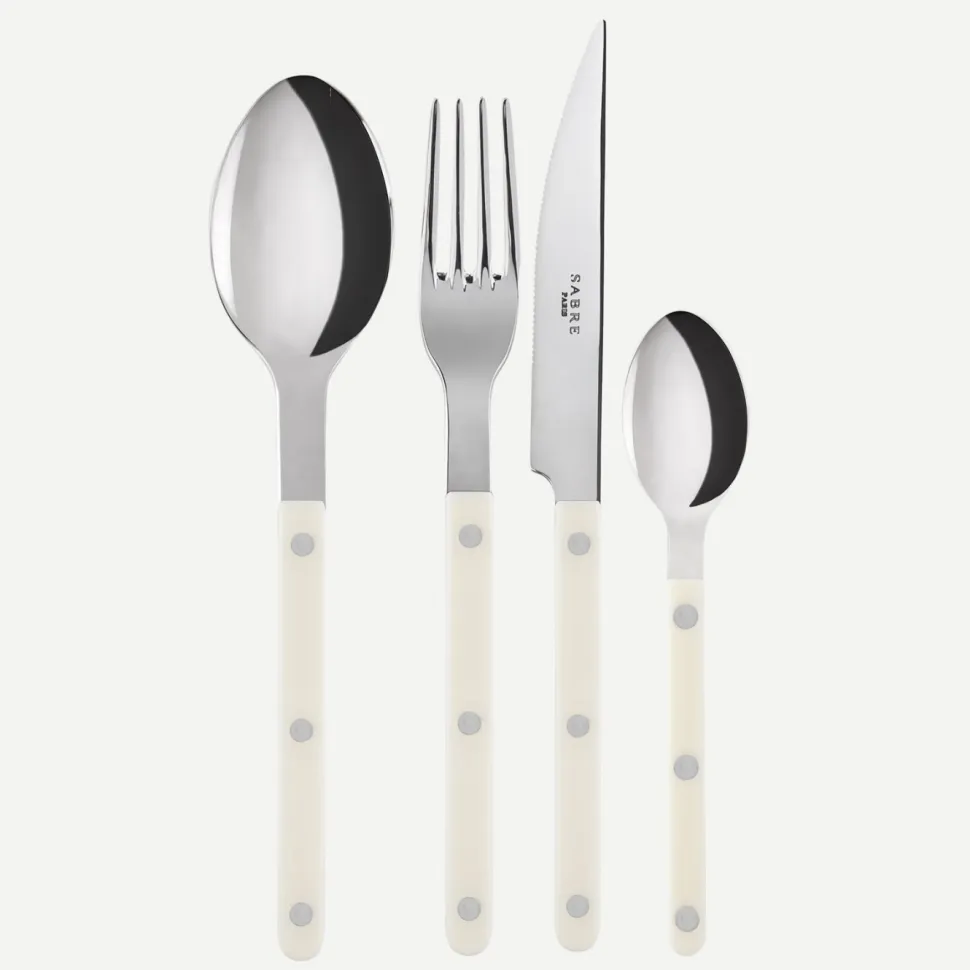 Bestickset, 4 delar, Bistrot, Ivory - Sabre Paris