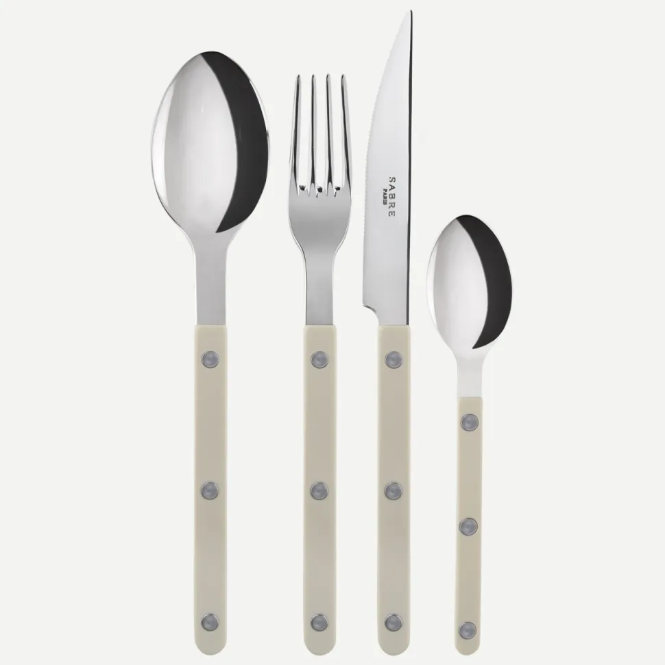 Bestickset, 4 delar, Bistrot, Light Kaki - Sabre Paris