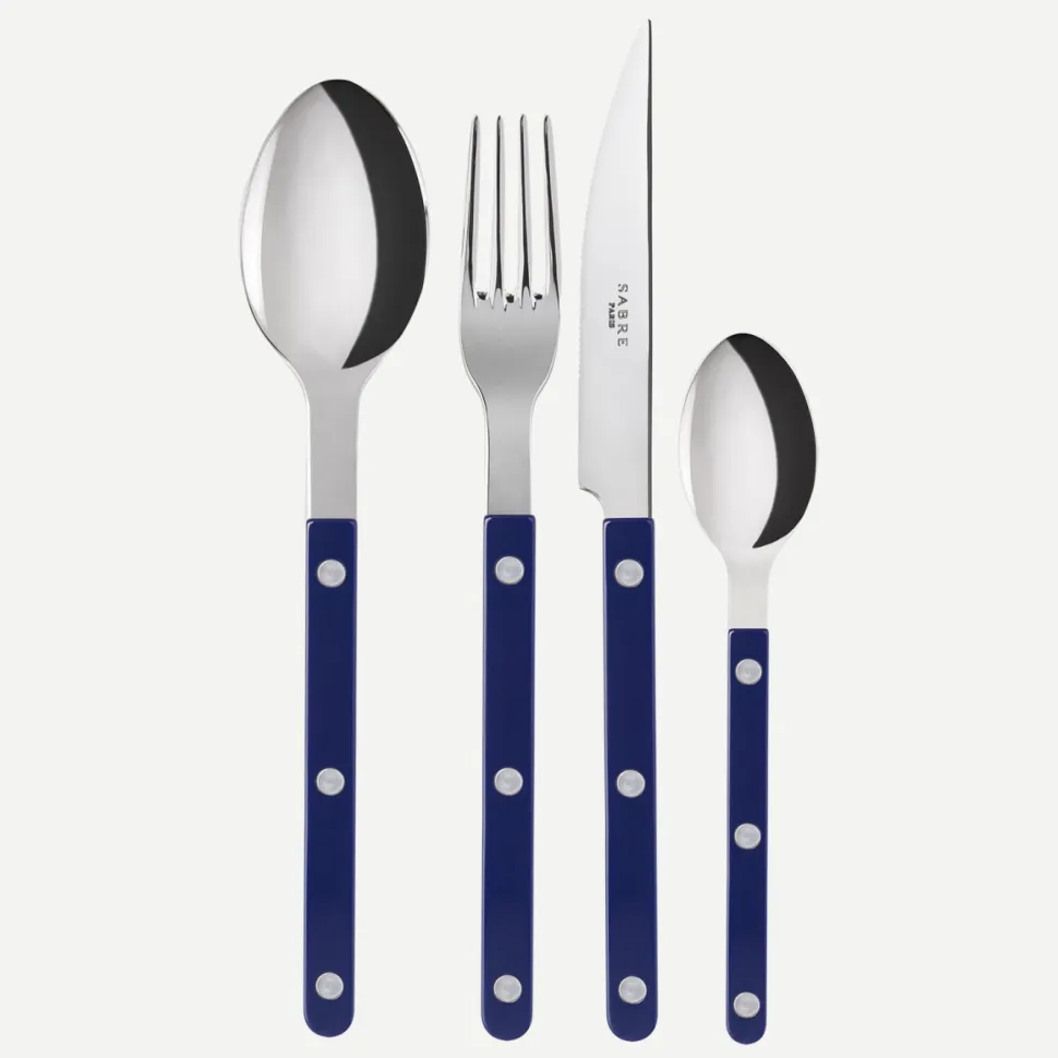 Bestickset, 4 delar, Bistrot, Navy Blue - Sabre Paris