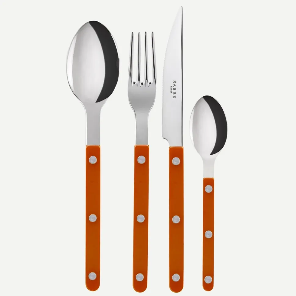 Bestickset, 4 delar, Bistrot, Orange - Sabre Paris