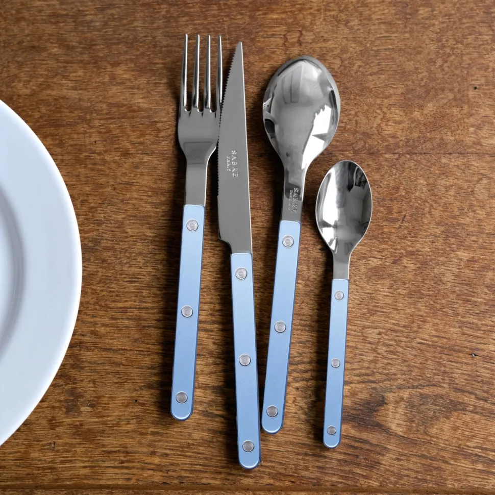 Bestickset, 4 delar, Bistrot Pearly, Light blue - Sabre Paris