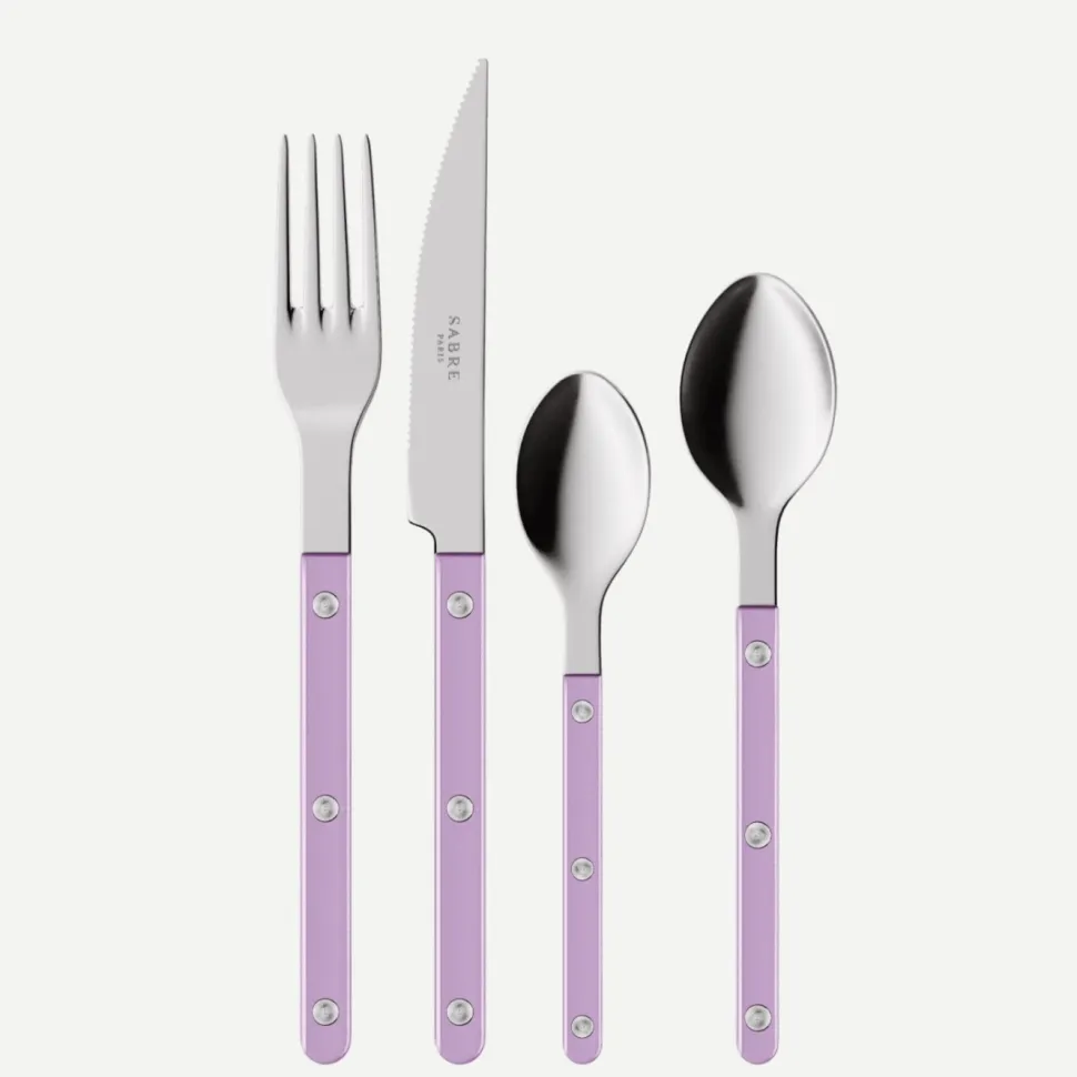 Bestickset, 4 delar, Bistrot Pearly, Lilac - Sabre Paris