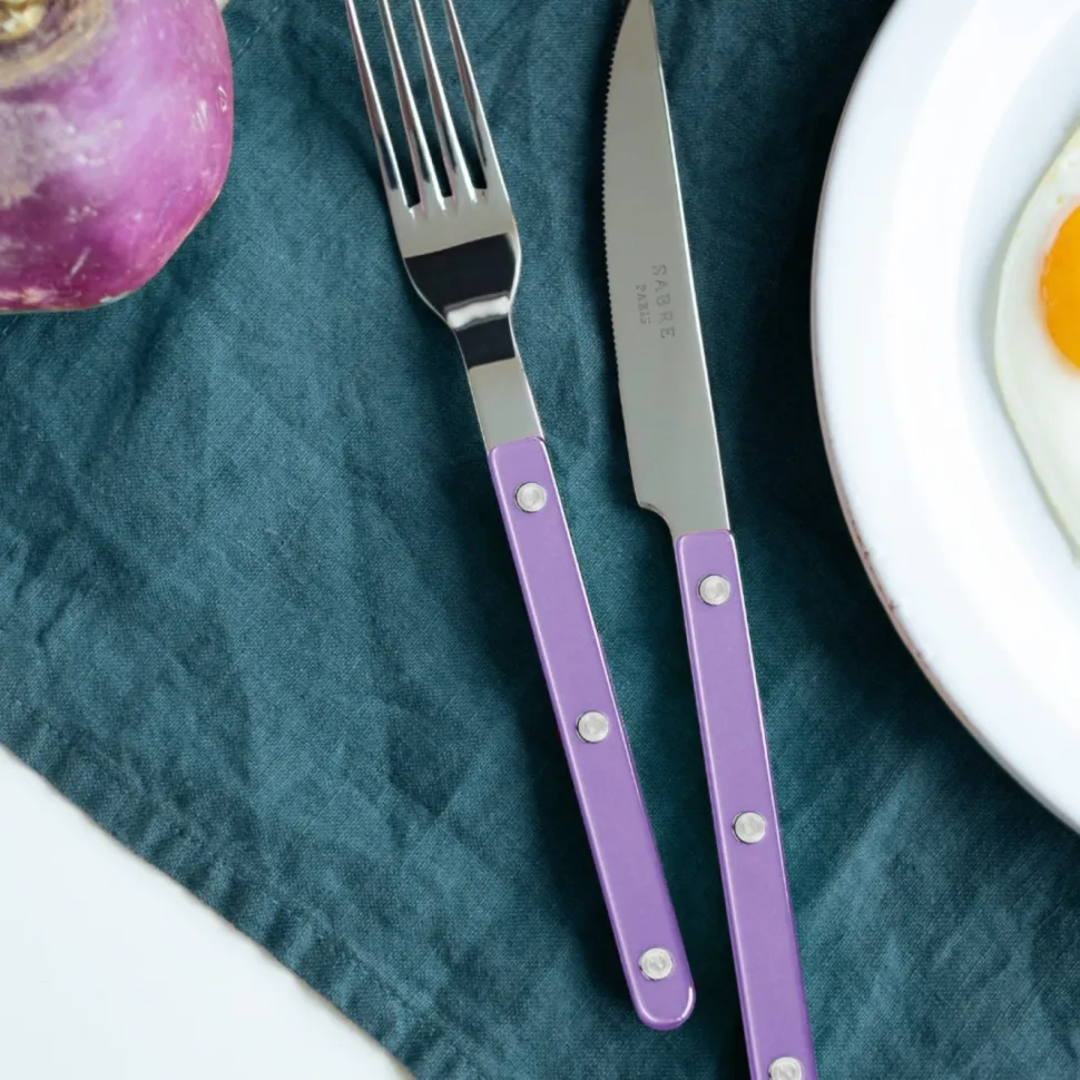 Bestickset, 4 delar, Bistrot Pearly, Lilac - Sabre Paris
