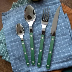 Bestickset, 24 delar, Bistrot Pearly, Dark green - Sabre Paris