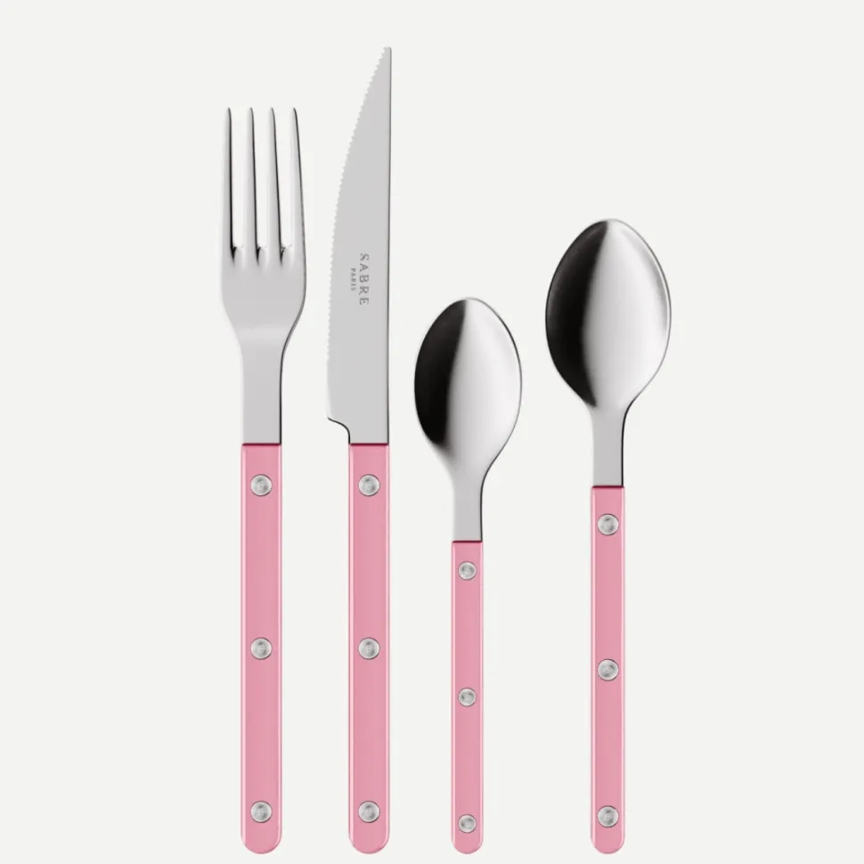 Bestickset, 24 delar, Bistrot Pearly, Soft pink - Sabre Paris