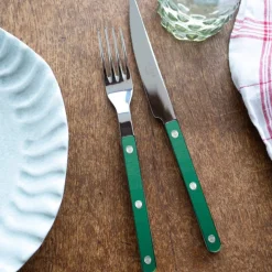 Bestickset, 4 delar, Bistrot Pearly, Dark green - Sabre Paris