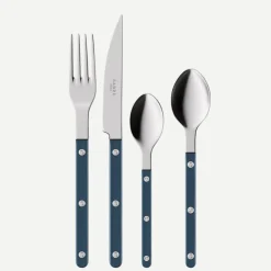 Bestickset, 4 delar, Bistrot Pearly, Steel blue - Sabre Paris