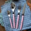 Bestickset, 4 delar, Bistrot Pearly, Soft pink - Sabre Paris