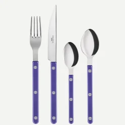 Bestickset, 4 delar, Bistrot Pearly, Purple - Sabre Paris