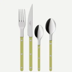 Bestickset, 24 delar, Bistrot Pearly, Moss - Sabre Paris