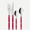 Bestickset, 24 delar, Bistrot Pearly, Red - Sabre Paris