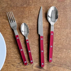 Bestickset, 24 delar, Bistrot Pearly, Red - Sabre Paris