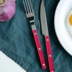 Bestickset, 24 delar, Bistrot Pearly, Red - Sabre Paris