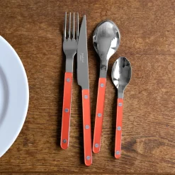 Bestickset, 24 delar, Bistrot Pearly, Orange - Sabre Paris