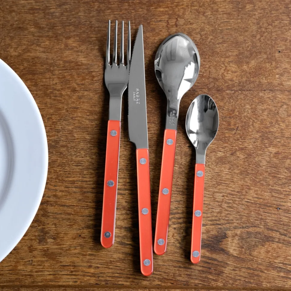 Bestickset, 24 delar, Bistrot Pearly, Orange - Sabre Paris