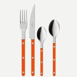 Bestickset, 24 delar, Bistrot Pearly, Orange - Sabre Paris