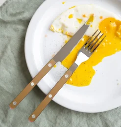 Bestickset, 24 delar, Bistrot Pearly, Caramel - Sabre Paris
