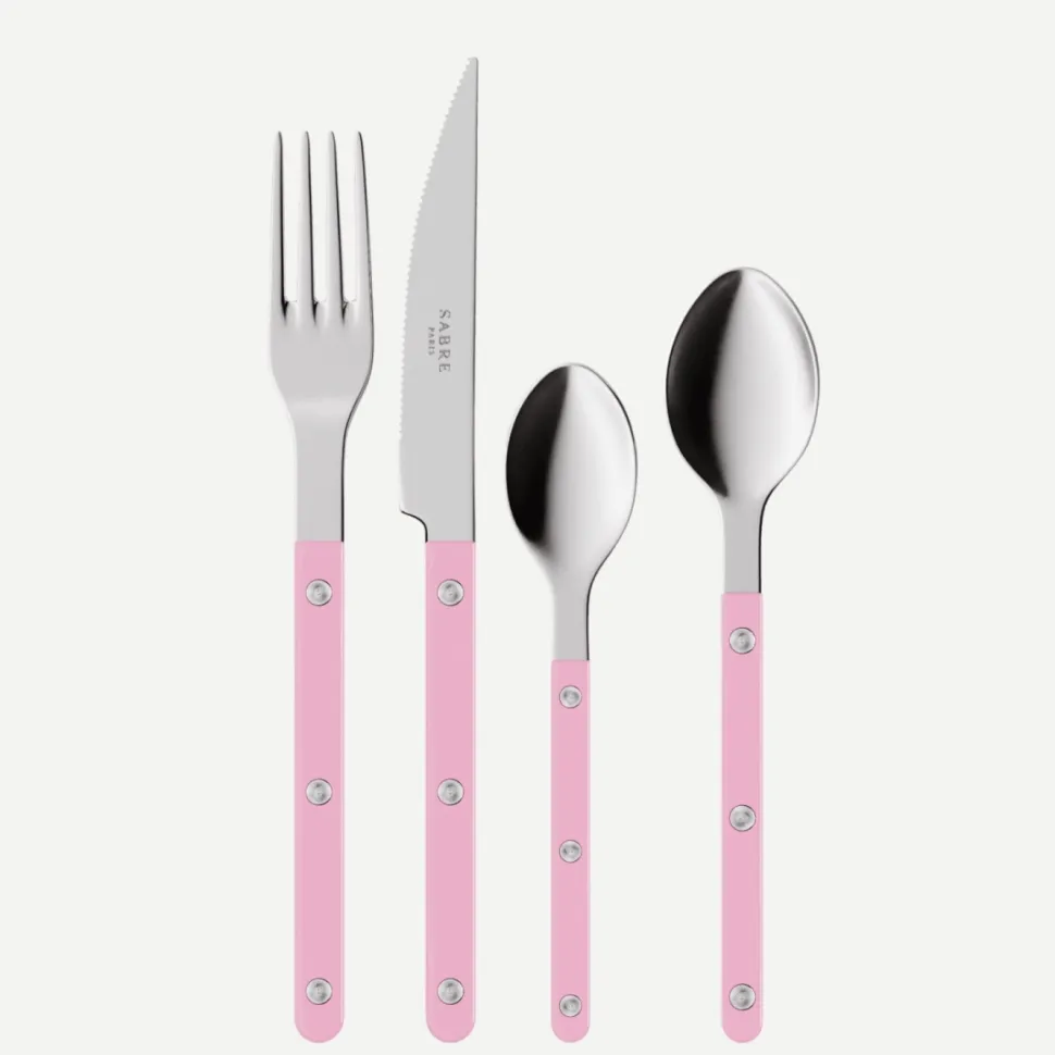 Bestickset, 4 delar, Bistrot, Pink - Sabre Paris