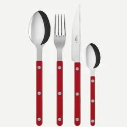 Bestickset, 4 delar, Bistrot, Red - Sabre Paris