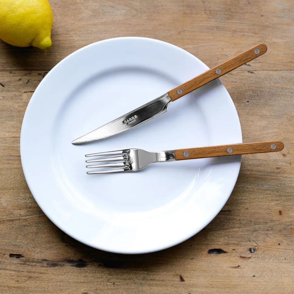 Bestickset, 24 delar, Bistrot Teak - Sabre Paris