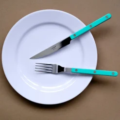 Bestickset, 24 delar, Bistrot, Turquoise - Sabre Paris