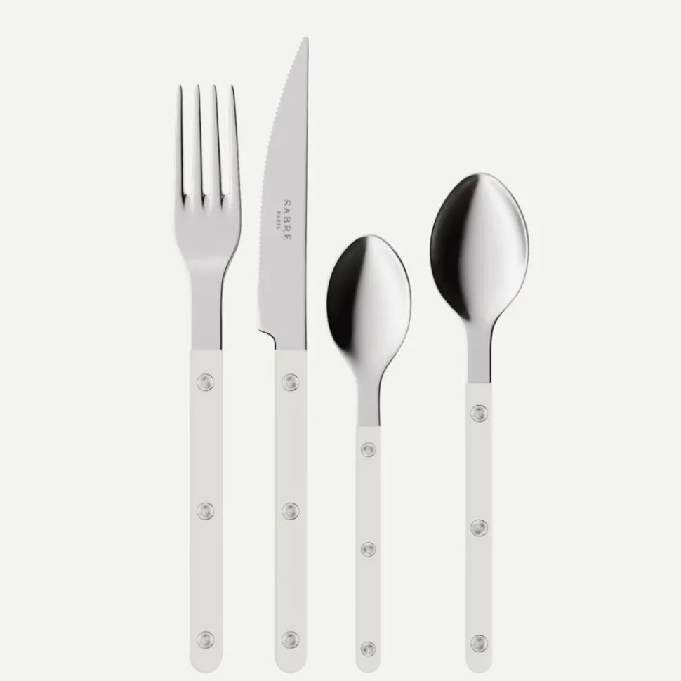 Bestickset, 4 delar, Bistrot, White - Sabre Paris