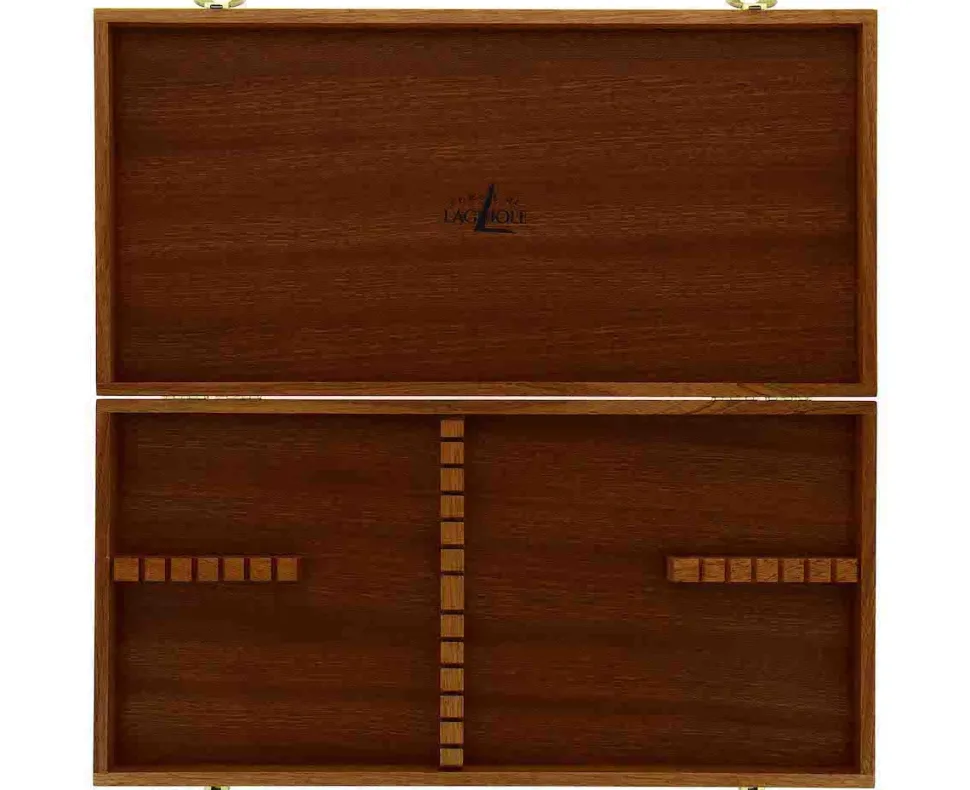Bestickset 05, Handtag av Oliv, blank, Tradition - Forge de Laguiole