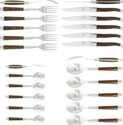Bestickset 05, Handtag av Valnöt, blank, Tradition - Forge de Laguiole