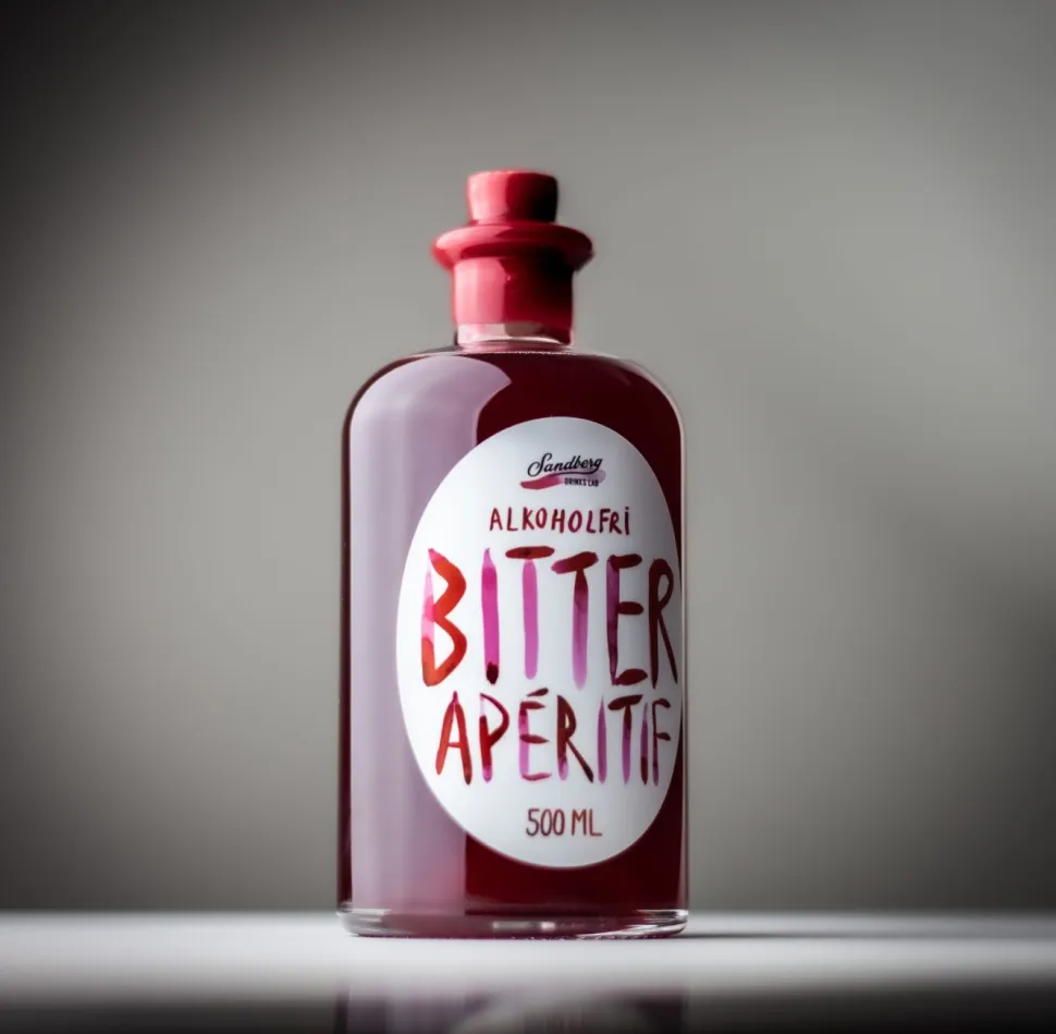 Bitter Apéritif 500 ml (alkoholfri) - Sandberg Drinks Lab