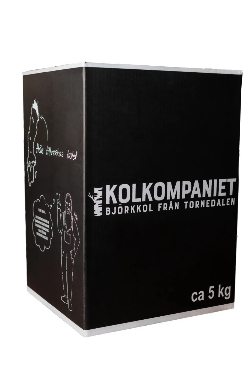 Björkkol från Tornedalen, 5 kg - Kolkompaniet