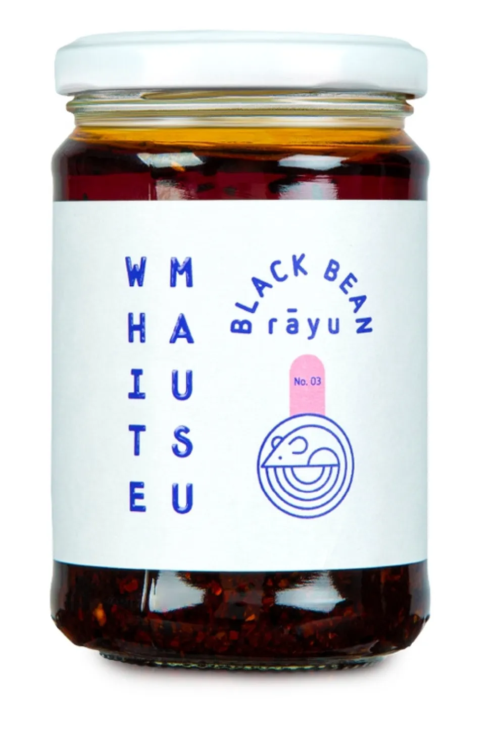 Black Bean Rãyu, krispig chiliolja med svarta bönor & miso, 240 g – White Mausu