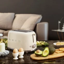 Brödrost, 2 skivor, Creme - Smeg