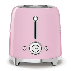 Brödrost, 4 skivor, Långa fack, Rosa - Smeg