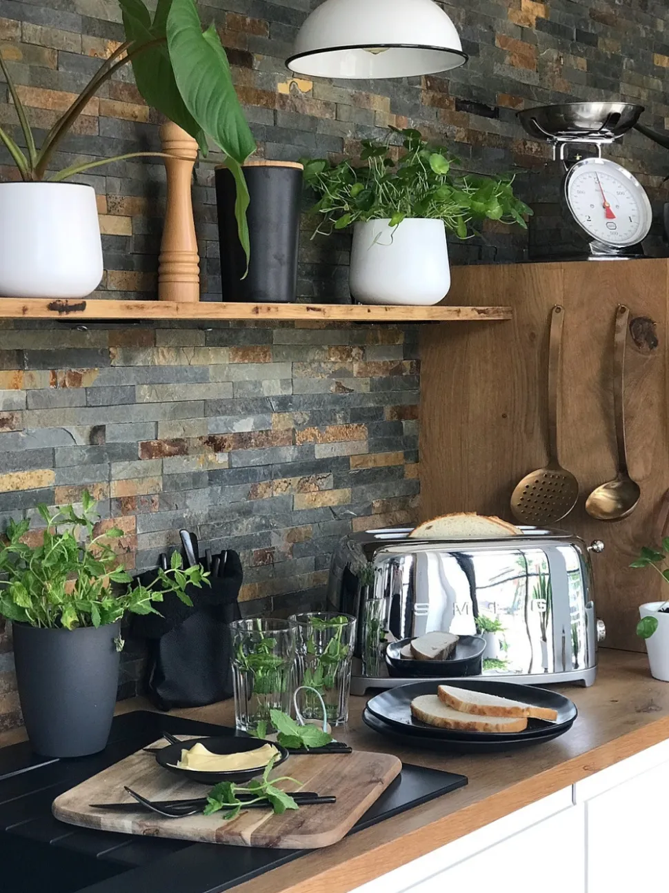 Brödrost, 4 skivor, Långa fack - Smeg - Rostfritt Stål