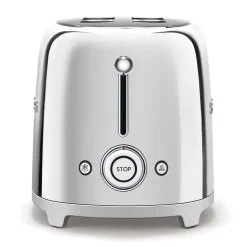 Brödrost, 4 skivor, Långa fack - Smeg - Rostfritt Stål