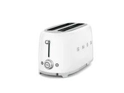 Brödrost, 4 skivor, Långa fack, Vit - Smeg