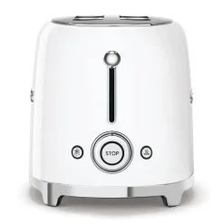 Brödrost, 4 skivor, Långa fack, Vit - Smeg