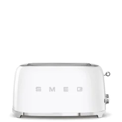 Brödrost, 4 skivor, Långa fack, Vit - Smeg