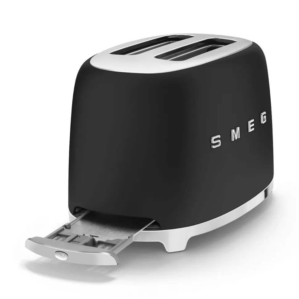 Brödrost, 2 skivor, Matt svart - Smeg